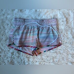 Adidas Rainbow mesh overlay athletic shorts Smal